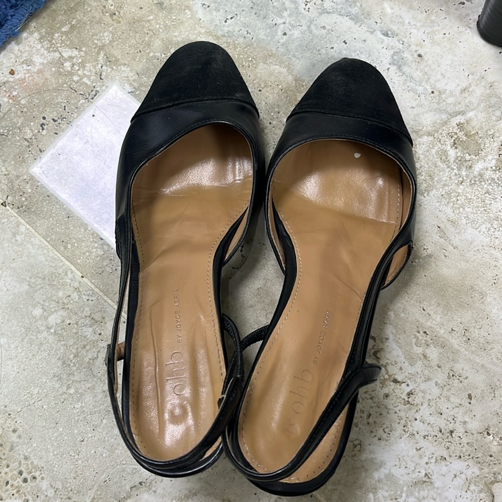 Rohb by Joyce azria black sling back heels